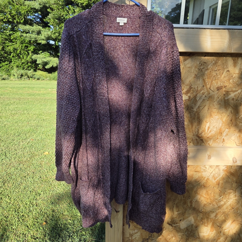 Avenue Women's Deep Purple Cardigan